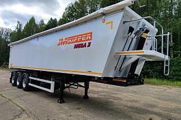 Самосвальный полуприцеп алюминиевый зерновоз JM KIPPER объем 50 м3 3 оси BPW